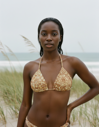 Muskmelon Riad Padded String Bikini Top