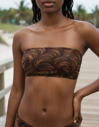 Coffee Bean Lumina Bandeau Bikini Top