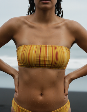 Lemon Yellow Prism Bikini Top bikini — Dripper