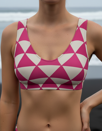 Electric Fuchsia Mizuki Padded Bikini Top
