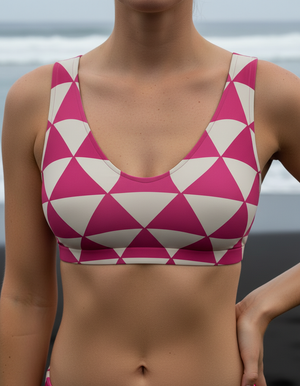 Electric Fuchsia Mizuki Bikini Top Padded Bikini Top — Dripper