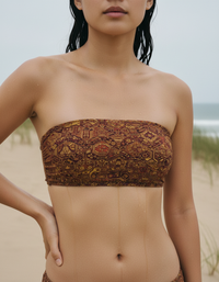 Lava Falls Nami Bandeau Bikini Top