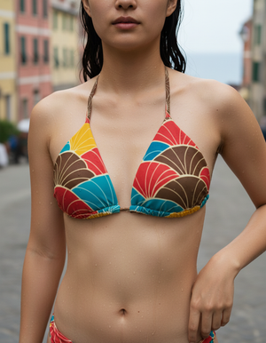 Coffee Bean Kairo Bikini Top Padded String Bikini Top — Dripper