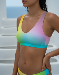 Runway Emerald Prism Padded Bikini Top
