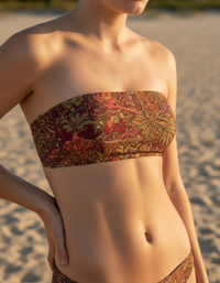 Electric Fuchsia Elysium Bandeau Bikini Top
