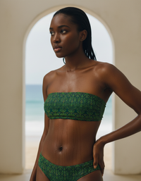 Sycamore Lotus Bandeau Bikini Top