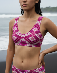Electric Fuchsia Andes Padded Bikini Top