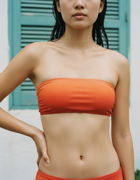 Coral Celestia Bandeau Bikini Top