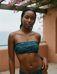 Gentle Surf Whale Bandeau Bikini Top