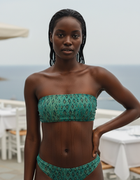 Runway Emerald Jasmine Bandeau Bikini Top