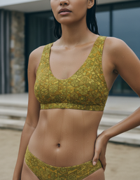 Runway Chartreuse Yuzu Padded Bikini Top