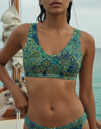 Runway Emerald Riad Padded Bikini Top