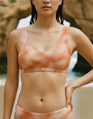 Burnt Sienna Mosaic bikini tops
