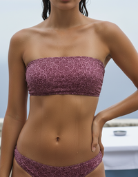 Dusty Rose Banyu Bandeau Bikini Top
