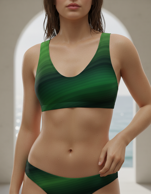 Sycamore Ripple Bikini Top Padded Bikini Top — Dripper