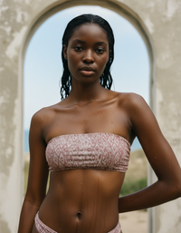 Dusty Rose Jasmine Bandeau Bikini Top