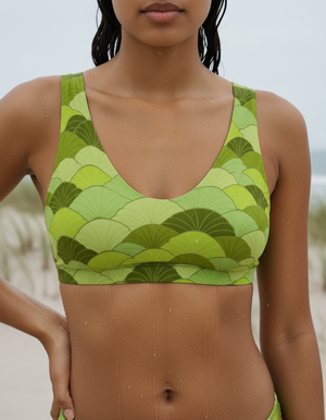 Lime Kairo Bikini Top Padded Bikini Top — Dripper
