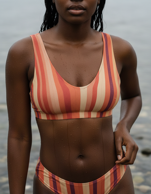 Coral Pulse Bikini Top Padded Bikini Top — Dripper