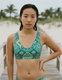 Transformative Teal Nara Padded Bikini Top