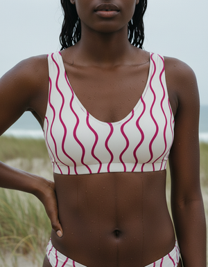 Electric Fuchsia Kizuna Bikini Top Padded Bikini Top — Dripper