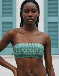 Jelly Mint Serenade Bandeau Bikini Top