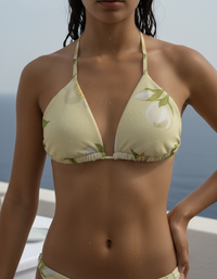 Blossom Scent Jasmine Padded String Bikini Top