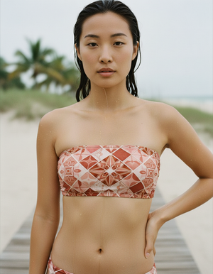 Burnt Sienna Poppy bikini tops