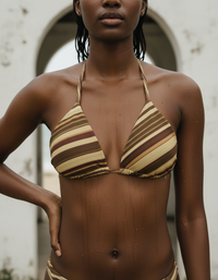 Amber Haze Sway Padded String Bikini Top