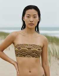 Lemon Yellow Hikari Bandeau Bikini Top