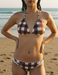 Rhodonite Meadow Padded String Bikini Top