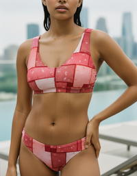 Fiery Red Sumi Padded Bikini Top