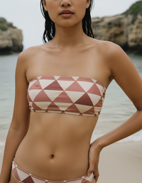 Tea Rose Mizuki Bandeau Bikini Top
