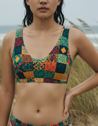 Angora Pulse Padded Bikini Top