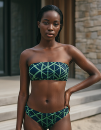 Runway Emerald Oasis Bandeau Bikini Top