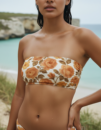Coffee Bean Harmony Bandeau Bikini Top