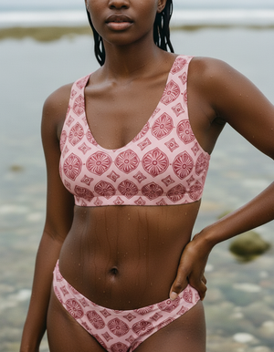 Millennial Pink Yuki Bikini Top Padded Bikini Top — Dripper