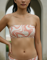 Tea Rose Eclipse Bandeau Bikini Top