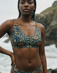 Sycamore Acanthus Padded Bikini Top