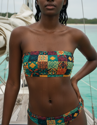 Lava Falls Pulse Bandeau Bikini Top