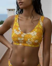 Lemon Yellow Yugen Padded Bikini Top