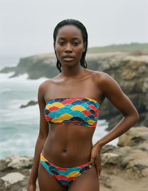 Electric Fuchsia Kairo Bikini Top Bandeau Bikini Top — Dripper