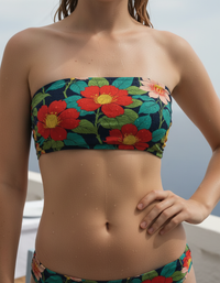 Serene Current Koi Bandeau Bikini Top