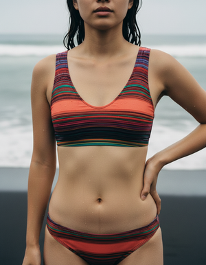 Coral Pulse Bikini Top Padded Bikini Top — Dripper