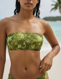 Lime Serenade Bandeau Bikini Top