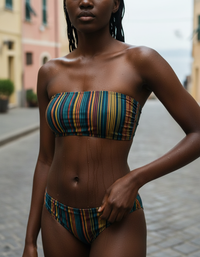 Geometric Dream Bandeau Bikini Top