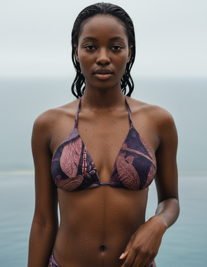 Amaranth Aether Bikini Top Padded String Bikini Top — Dripper