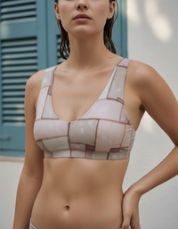 White Onyx Sumi Padded Bikini Top