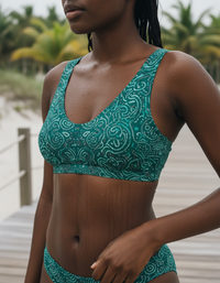 Turquoise Mirage Padded Bikini Top