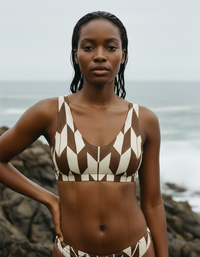 Coffee Bean Sakura Padded Bikini Top
