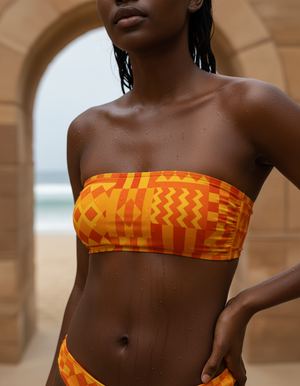 Citrus Orange Moyo bikini tops
